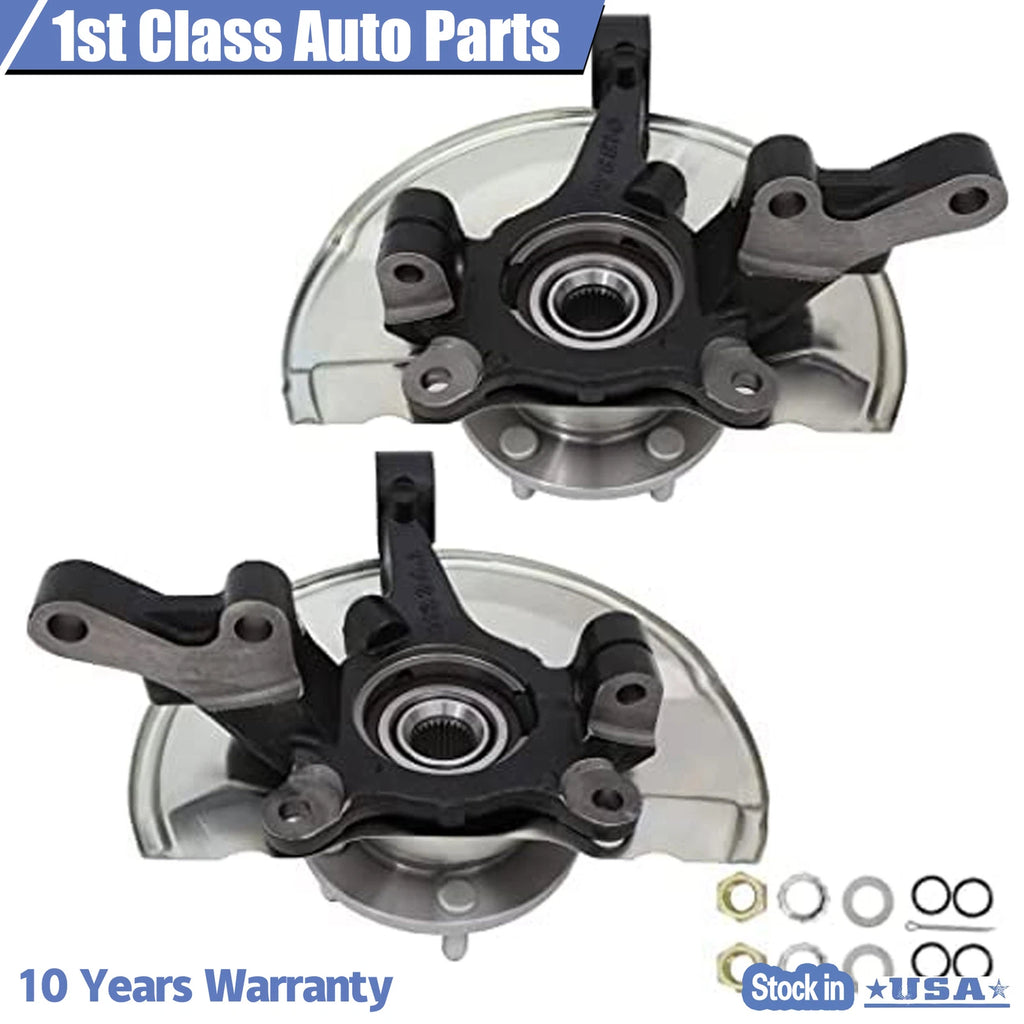 Set of 2 Wheel Hub & Steering Knuckles for Jeep Compass Patriot (2007–2017)