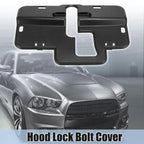 Black Hood Lock Bolt Cover Trim for Dodge Charger (2011-2020)