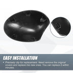 Pair Rearview Mirror Cover Cap Gray for BMW Mini Clubman R55 R57 R56