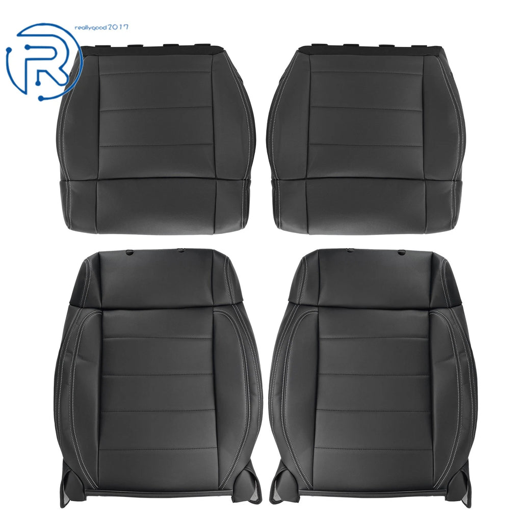Set of 2 Leather Seat Covers for Jeep Wrangler (2007-2012)
