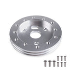 0.5" Silver Short Hub 6 Hole Steering Wheel to 3 Hole Adapter