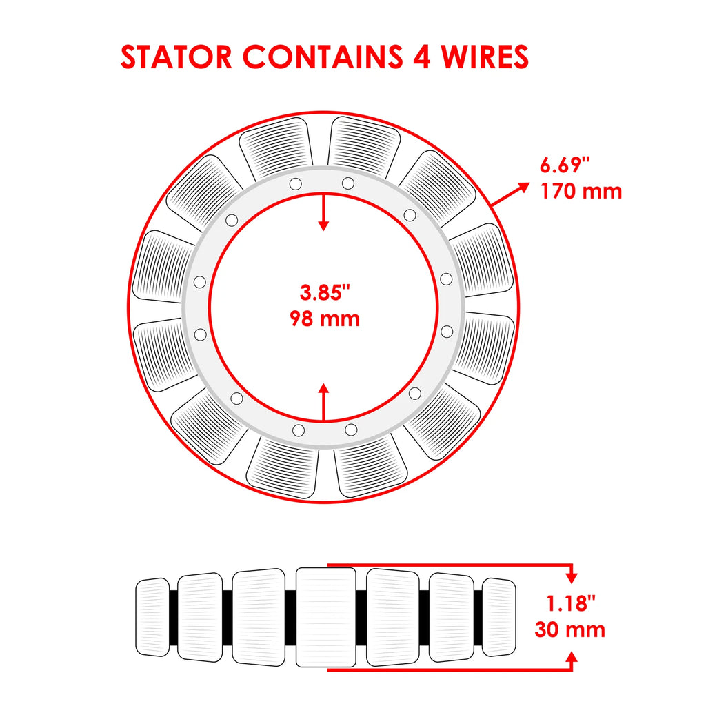 Stator for Mercury Outboard 115Hp 115 Hp Elpto Exlpto Jet 80 2-Stroke (1994–2006)