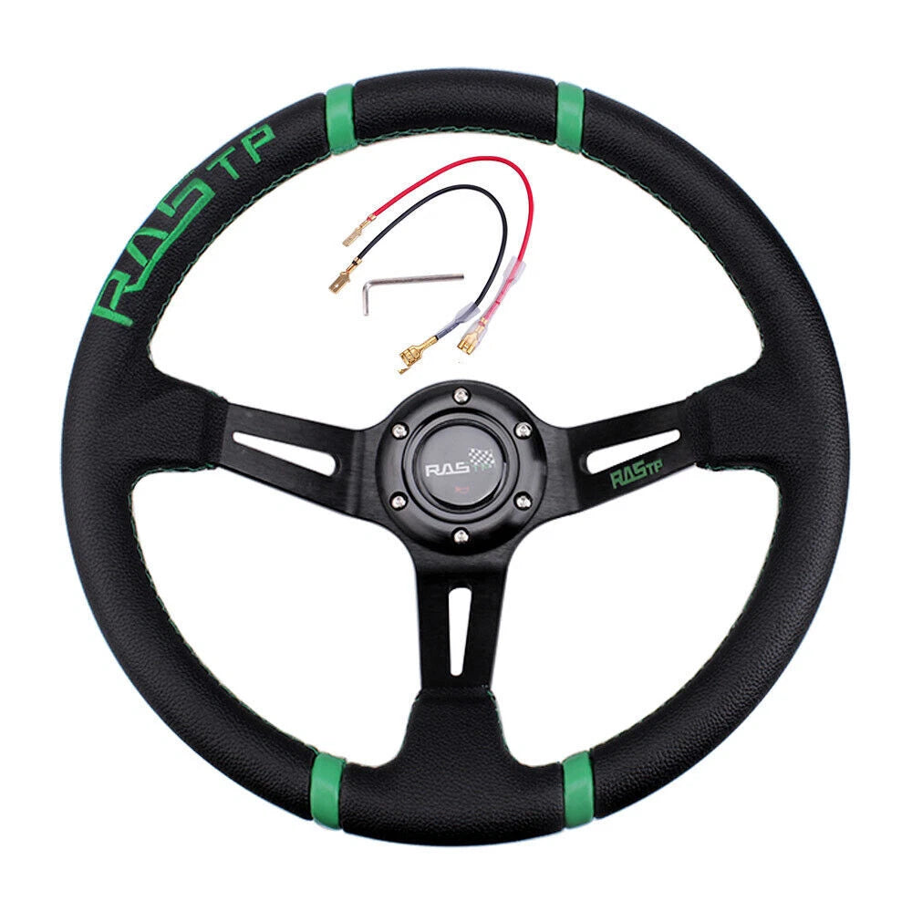 14-Inch Deep Dish Drifting Steering Wheel for Universal Fit