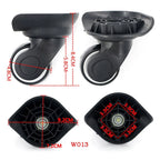 Set of 4 Swivel Wheels for Universal Suitcase Luggage Trolley