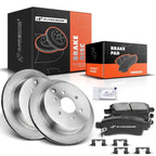Rear Disc Brake Rotors & Ceramic Pads for Nissan Frontier Xterra (2005–2019)