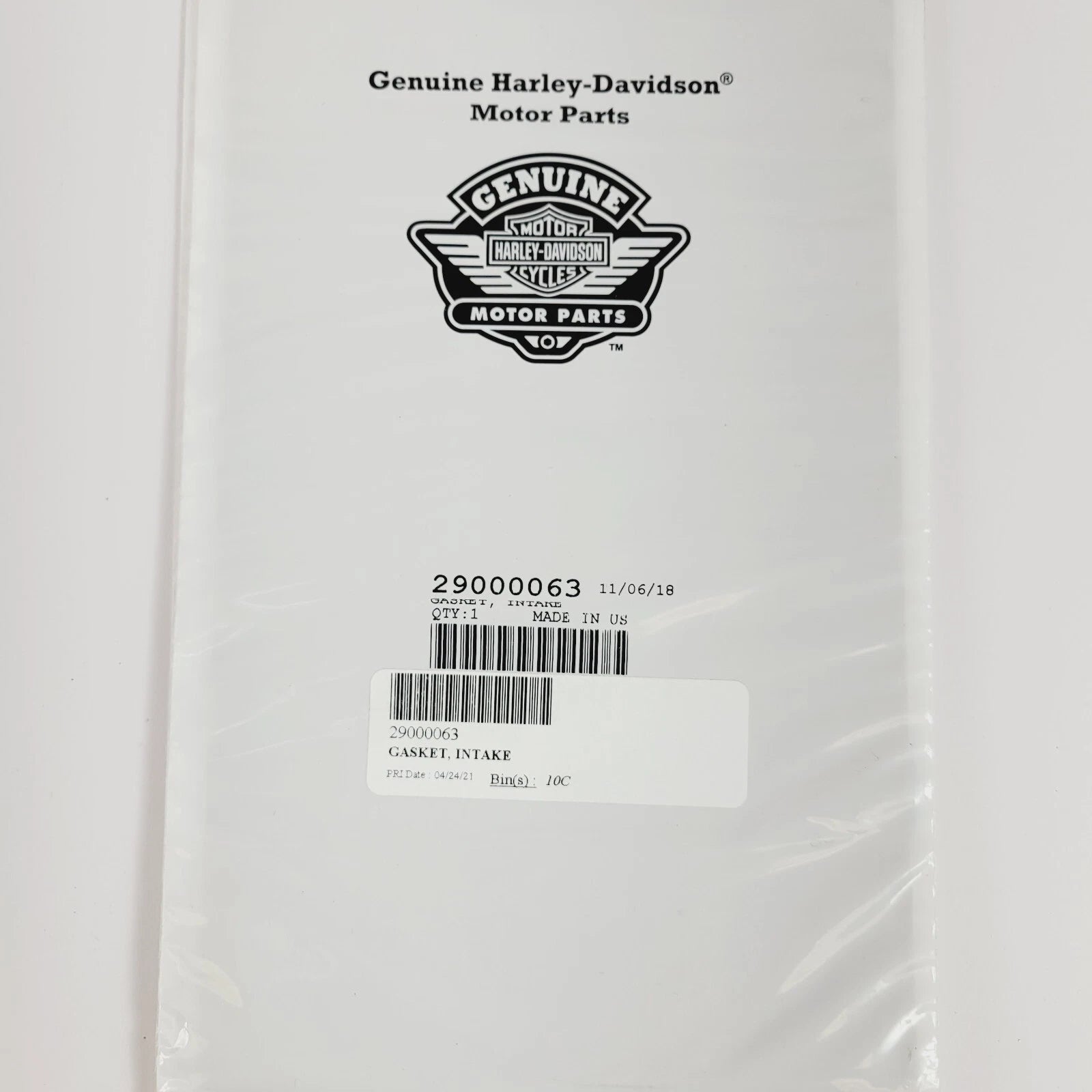 Intake Gasket for Harley-Davidson CVO Breakout Road King (2014–2017) 29000063