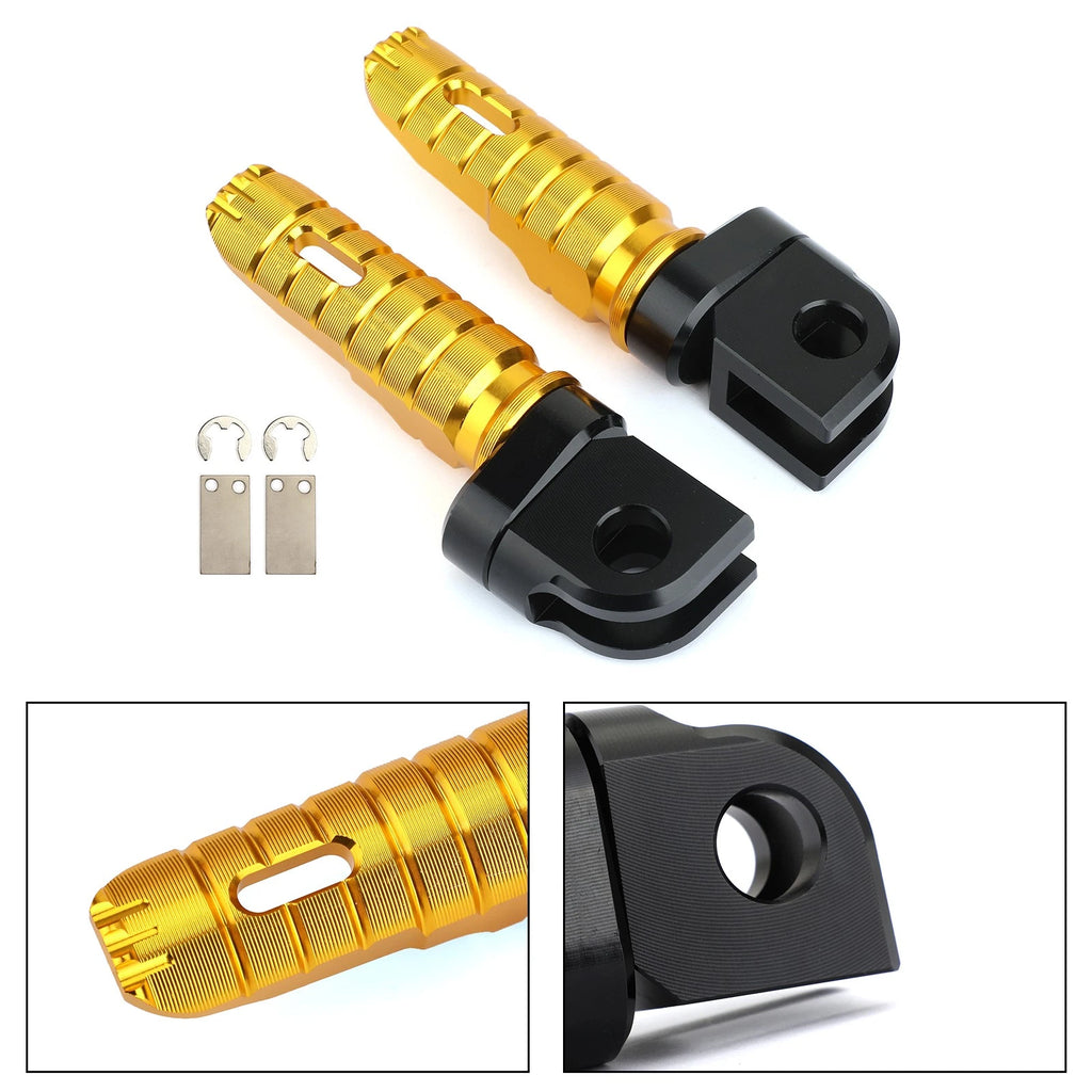 Front Footrests Foot Pegs for Kawasaki Z300 Z400 Z650 Z800 Z900 Z1000
