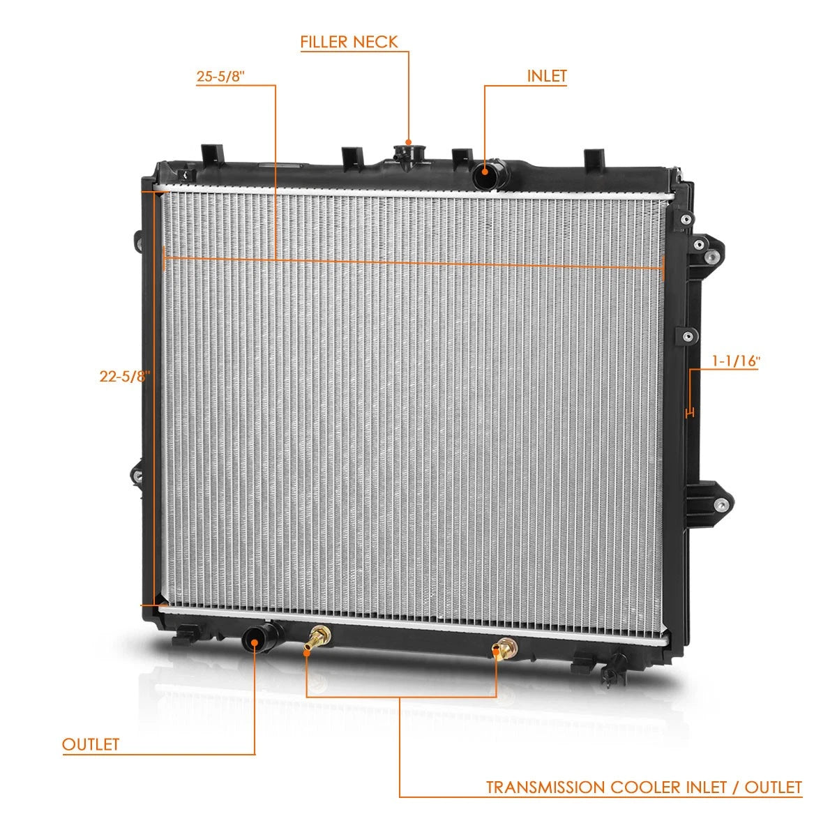 Aluminum Radiator for Toyota 4Runner 2010–2019 DPI-13251