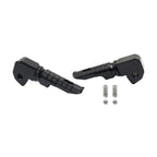Black Rear Footrests Passenger Pegs for Honda Forza 750 (2021-2023)