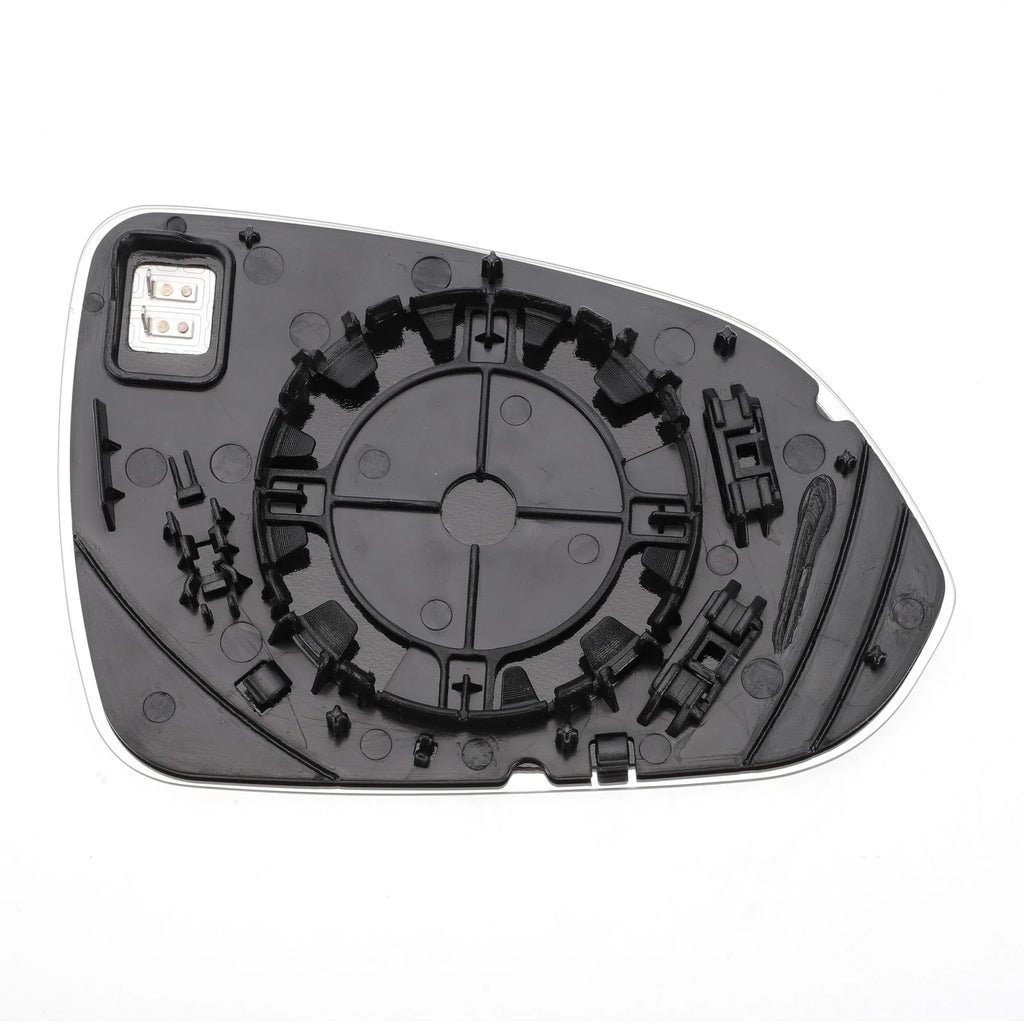 Left Side Heated White Mirror Glass for KIA Stonic (2017–2023)