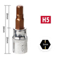 1/4 Inch Hex Socket Bit Set H3 H4 H5 H6 H7 H8 for Automotive