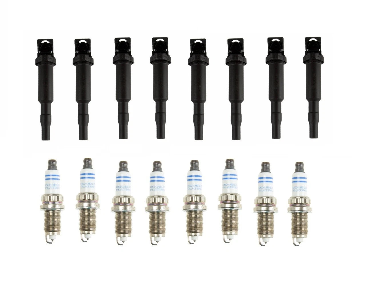 Set of 8 Ignition Coils & 8 Spark Plugs for BMW F10 E71 F02 F01