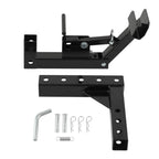 Trash Can Transporter Trailer Hitch with 2" Adapter for Golf Cart/Truck