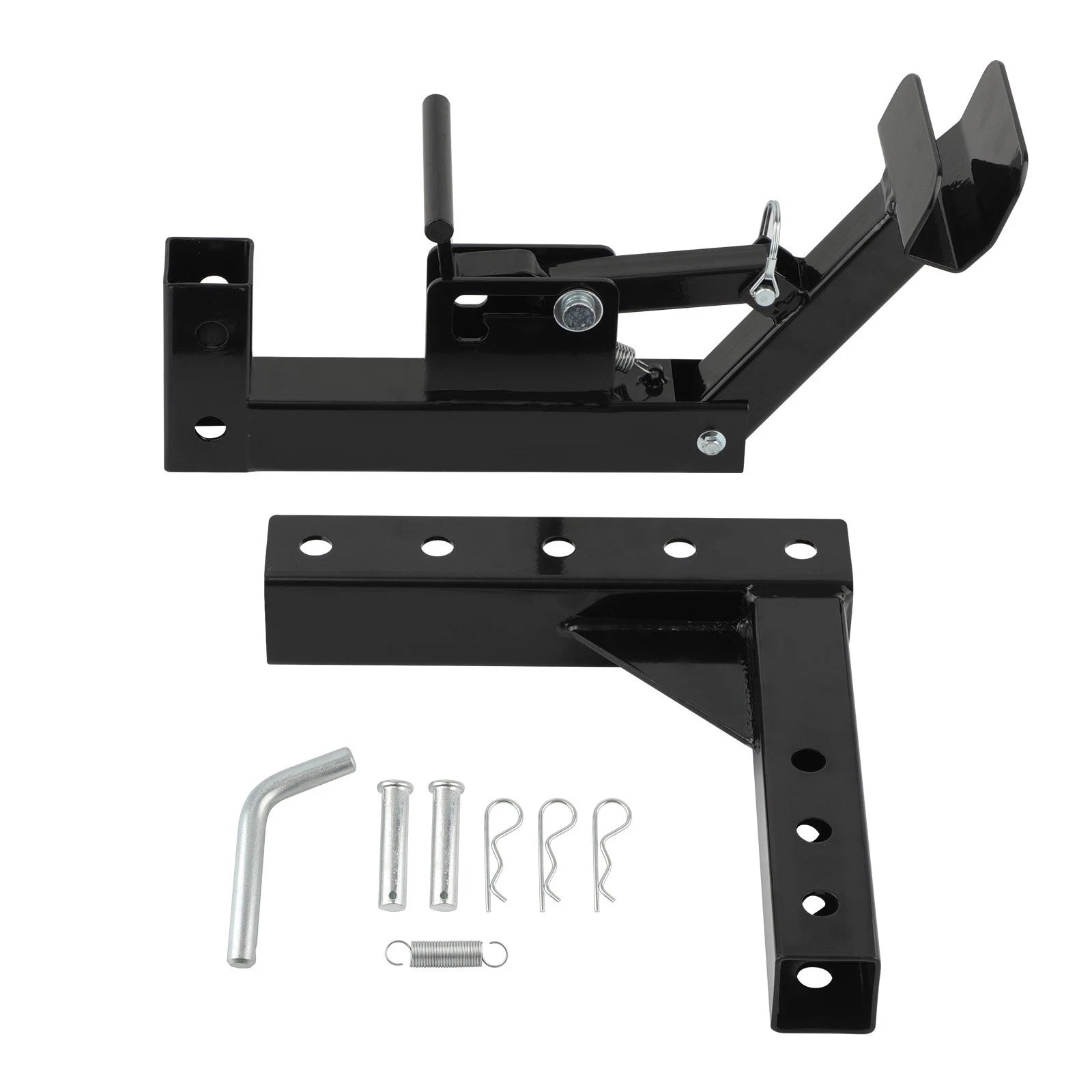 Trash Can Transporter Trailer Hitch with 2" Adapter for Golf Cart/Truck