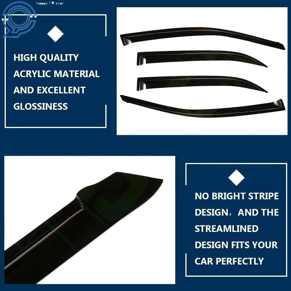 Set of 4 Window Visors for Toyota Corolla (2009-2013)