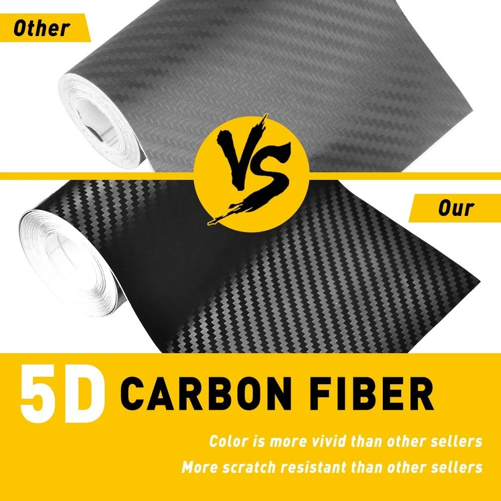 Carbon Fiber Door Sill Cover for Car (Universal Fit)