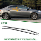 2X Rear Left & Right Weatherstrip Window Seal for Toyota Corolla (2014–2018)