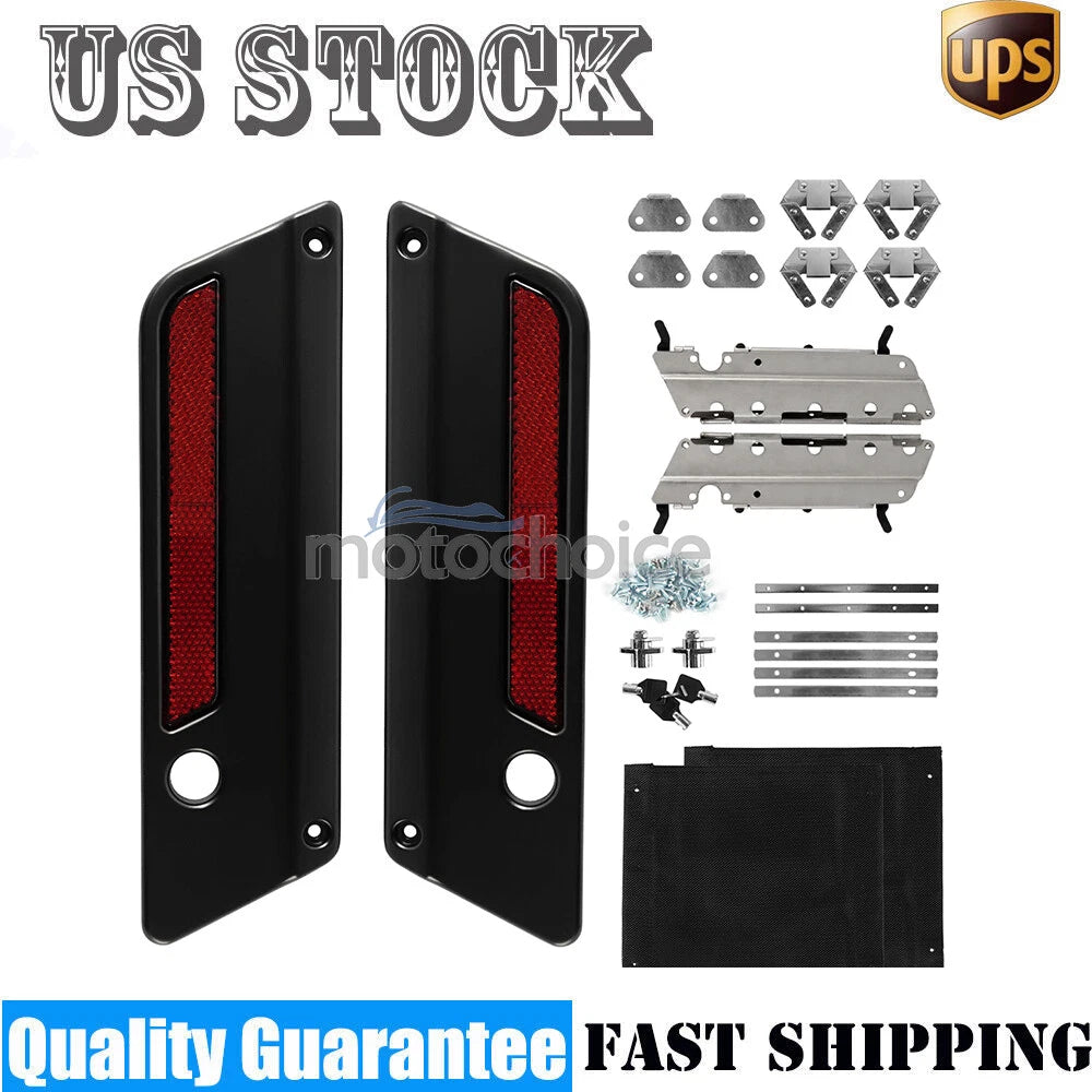 Saddlebag Hardware Latch Hinge Lock Kit for Harley Touring (2014–2023)