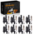 8x Ignition Coil + Spark Plug for Chevrolet Silverado Suburban Tahoe GMC 14-19