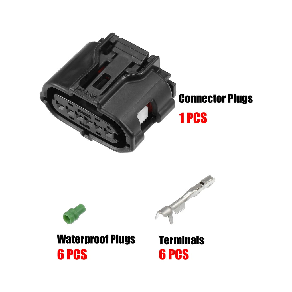 Set of 6 Pin Accelerator Pedal Connector Adapter Kit for Toyota (No. 9098012303)