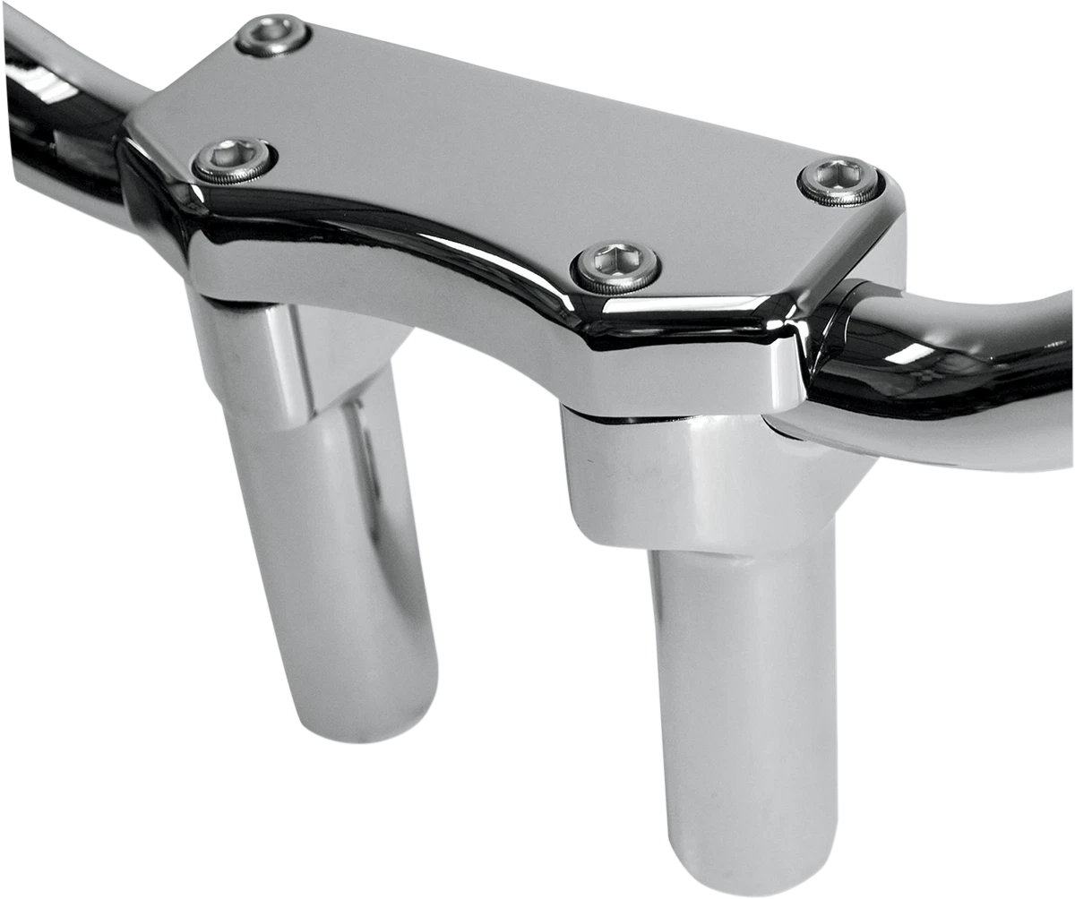 4" Handlebar Riser & Top Clamp Kit for Buffalo - Chrome