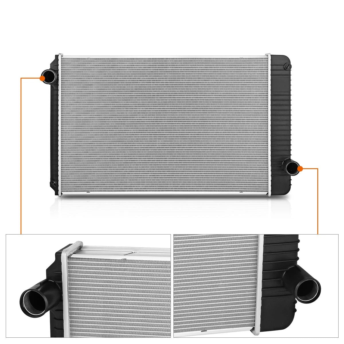 2-Row Aluminum Radiator for International 7300-7700/WorkStar 7600-7700 (2002–2011)