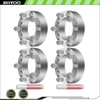 4X 1.5" Wheel Spacers 5x5.5 1/2" Studs for Jeep CJ5 CJ6 CJ7 Ford F-150 Bronco (1976–1996)