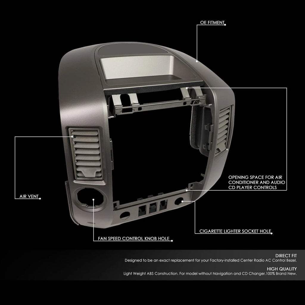 Dash Radio A/C Vent Bezel for Nissan Titan Armada (2004–2006)