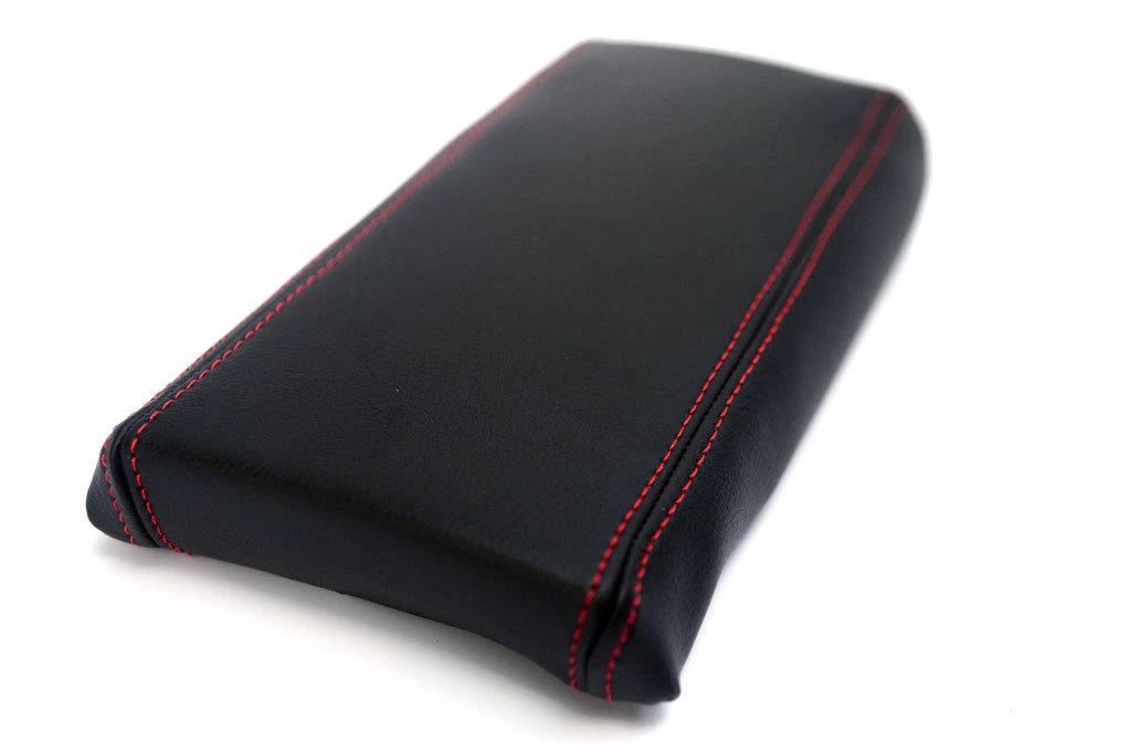 Center Console Armrest Cover for Mazda Miata (1990–1997) Red Stitch