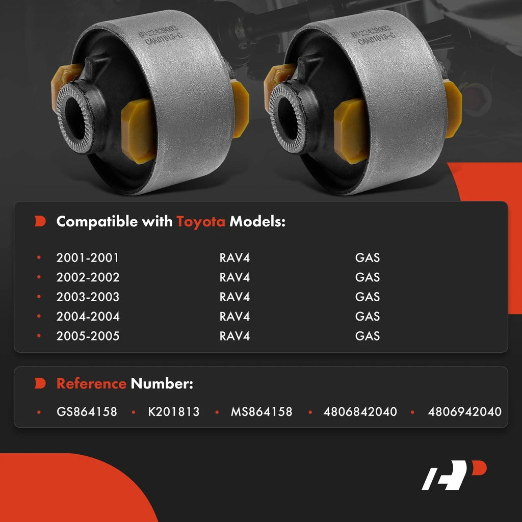 Front Lower Rearward Control Arm Bushings for Toyota RAV4 (2001–2005)