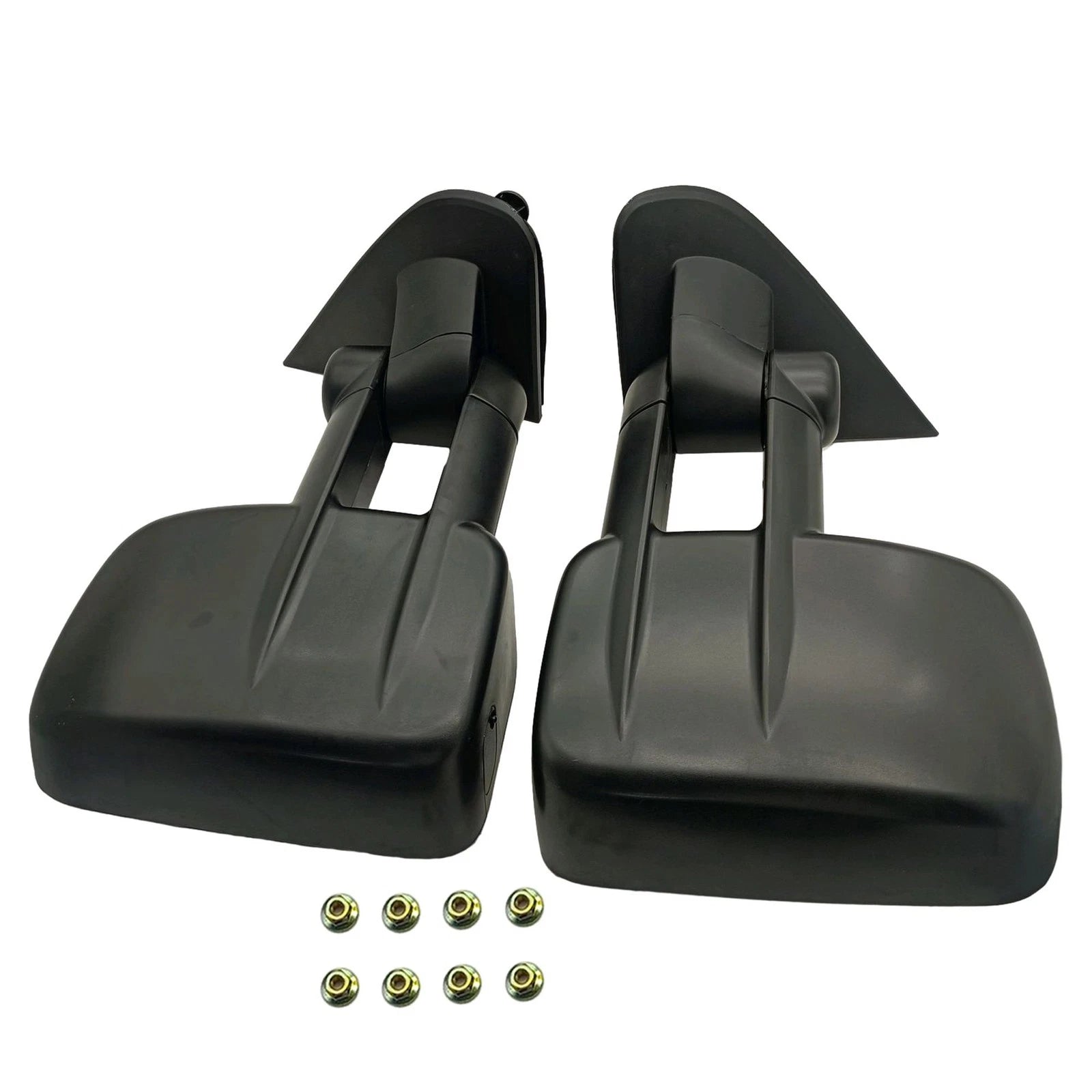 Pair Manual Towing Mirrors for Chevrolet Silverado Sierra 1500 2500 3500HD (2014–2023)