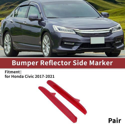 1 Pair Bumper Reflectors for Honda Civic (2017–2021) No. 33555TDJJ01