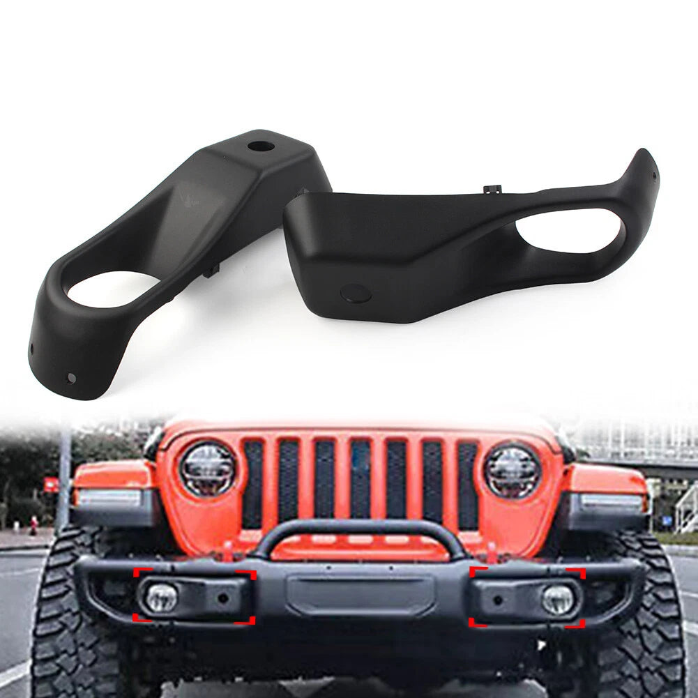 1 Pair Front Fog Lamp Cover for Jeep Wrangler JL (2018–2022)