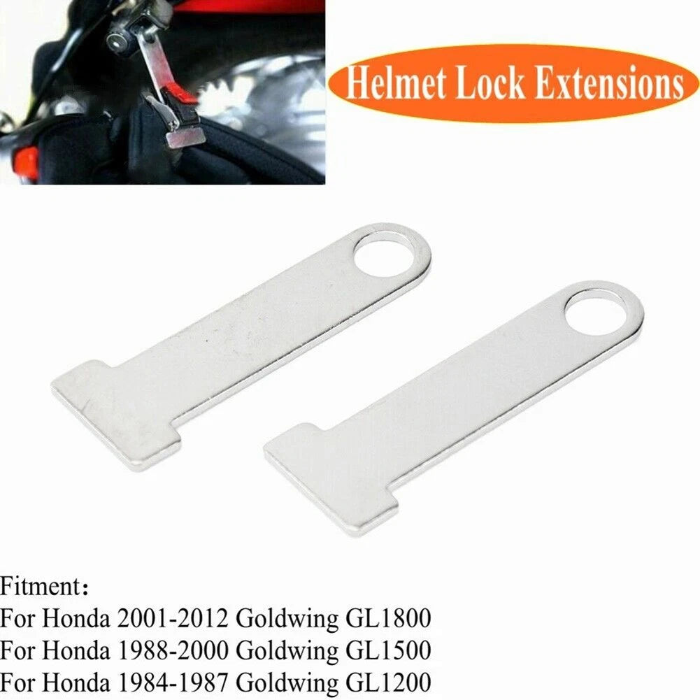 D-Ring Lock Extensions for Helmet (1 Pair) - Stainless Steel 3.5" 1/4"