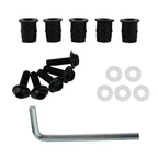 Screw Kit for Windshield Accessory (CNC Bolt, Aluminum, Black)