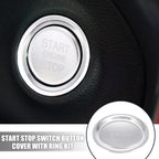 Start Stop Button Cap Ring Kit for Audi A4L A6L Q5 A5 A7 (2010–2020)
