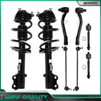 Front Strut Coil Spring Sway Bar Links Tie Rod End Kit for Kia Optima (2011–2012)