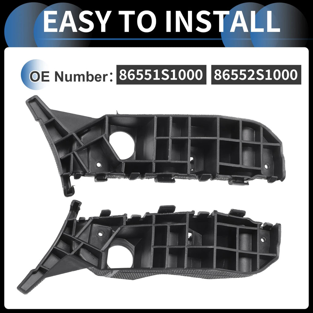 2X Front Bumper Retainer Bracket No. 86551S1000 for Hyundai Santa Fe (2019–2020)