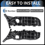 2X Front Bumper Retainer Bracket No. 86551S1000 for Hyundai Santa Fe (2019–2020)