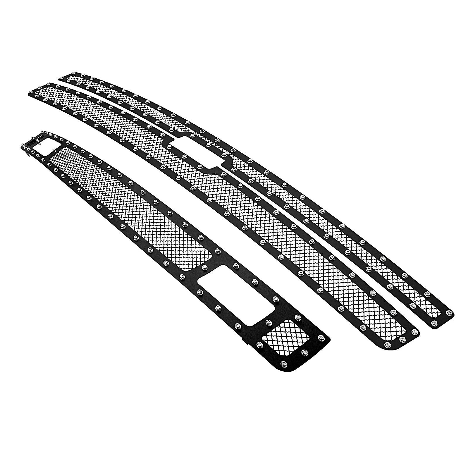 Black Rivet Mesh Grille for Chevy Silverado 1500 (2007–2013)