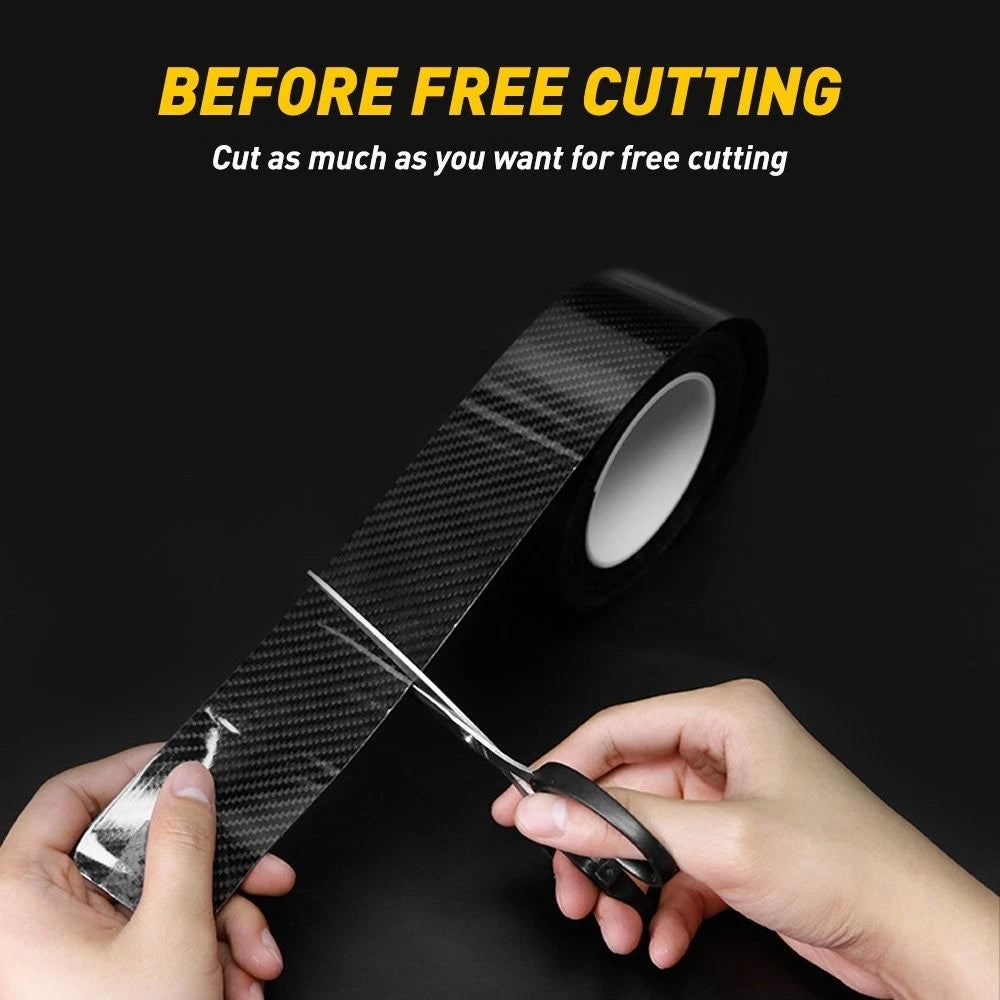 5D Matte Black Carbon Fiber Vinyl Wrap for Automotive Use (10ft)