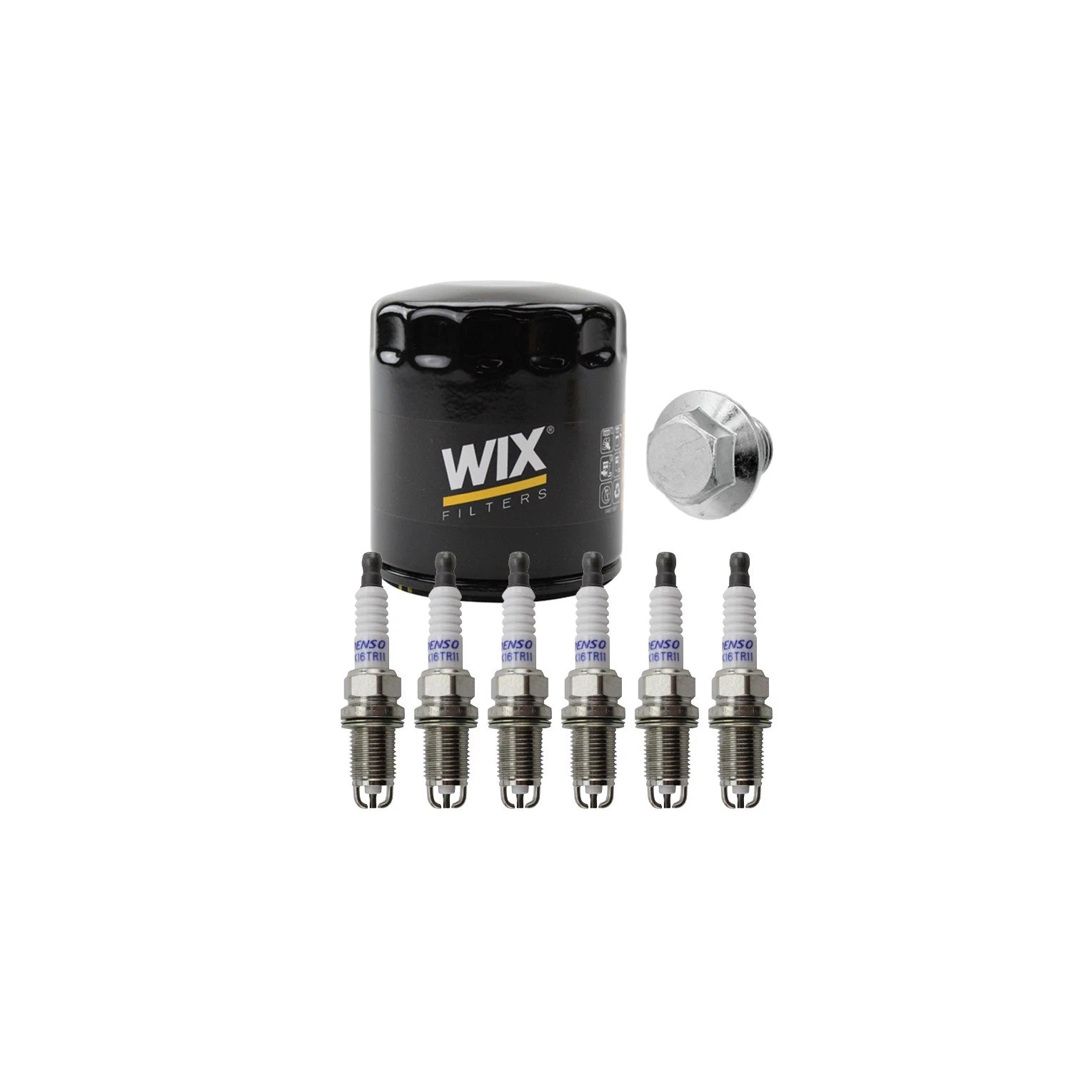 Wix Engine Oil Filter & Denso Spark Plugs Set for 4Runner T100 Tacoma Tundra (1995–2023)
