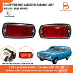 Pair of Red Side Marker Clearance Lights for Nissan Datsun 510 240Z 260Z 280Z