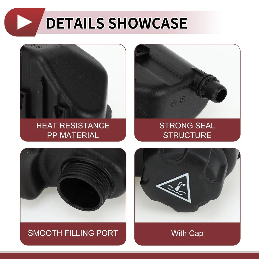 1 x Coolant Expansion Overflow Tank with Cap for BMW 340i