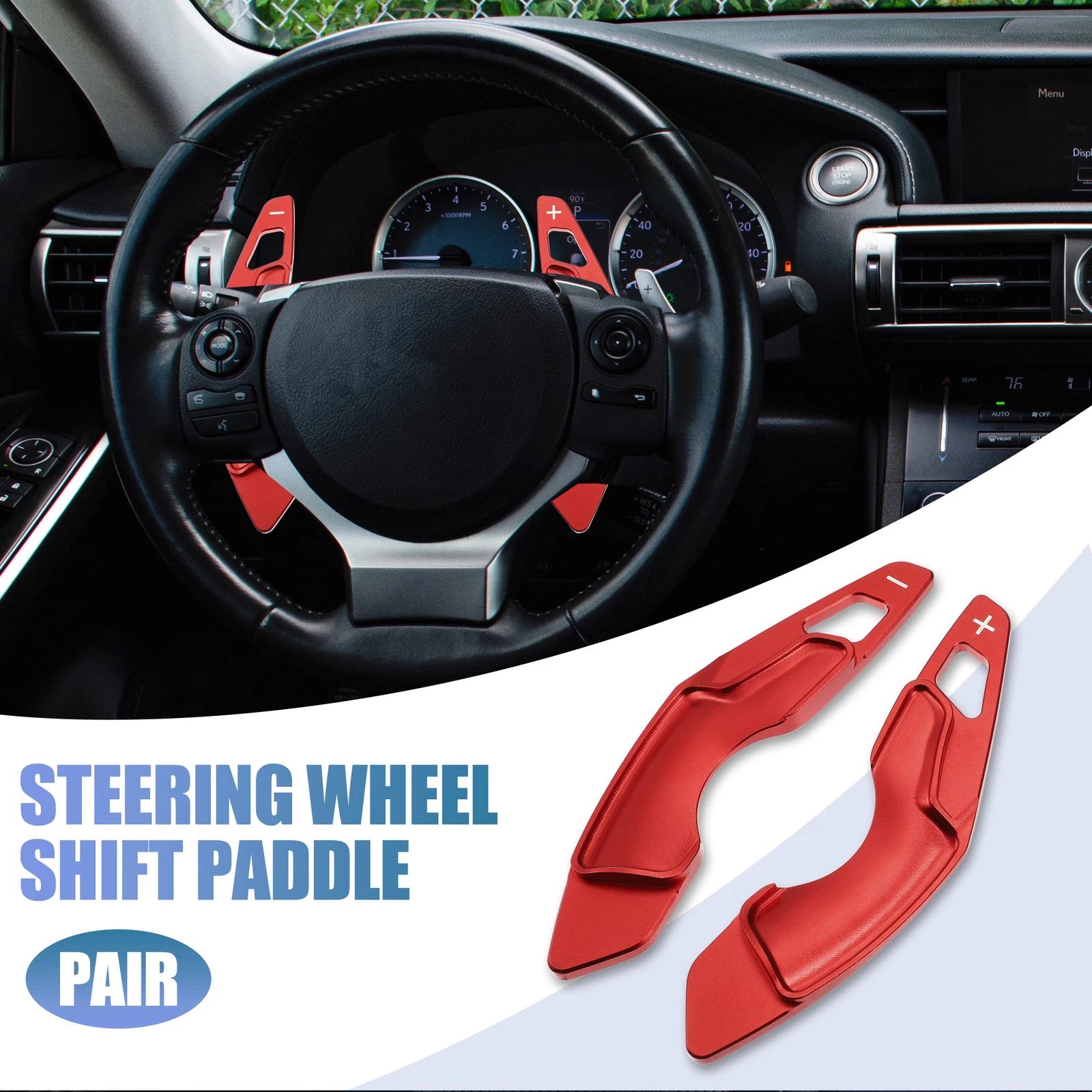 Steering Wheel Paddle Shifter Extension for Lexus IS350 IS250 IS300 (2013–2023)