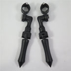 Adjustable Black Short Angle Footpeg for Honda Shadow (w/ 1.25" Engine Guard)