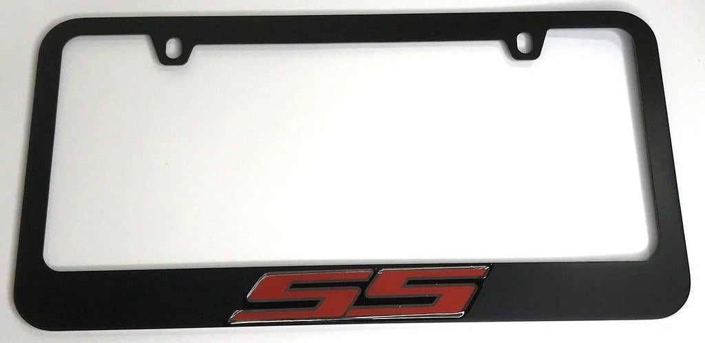 License Plate Frame Matte Black Premium for Chevrolet Camaro SS (2010–2024)
