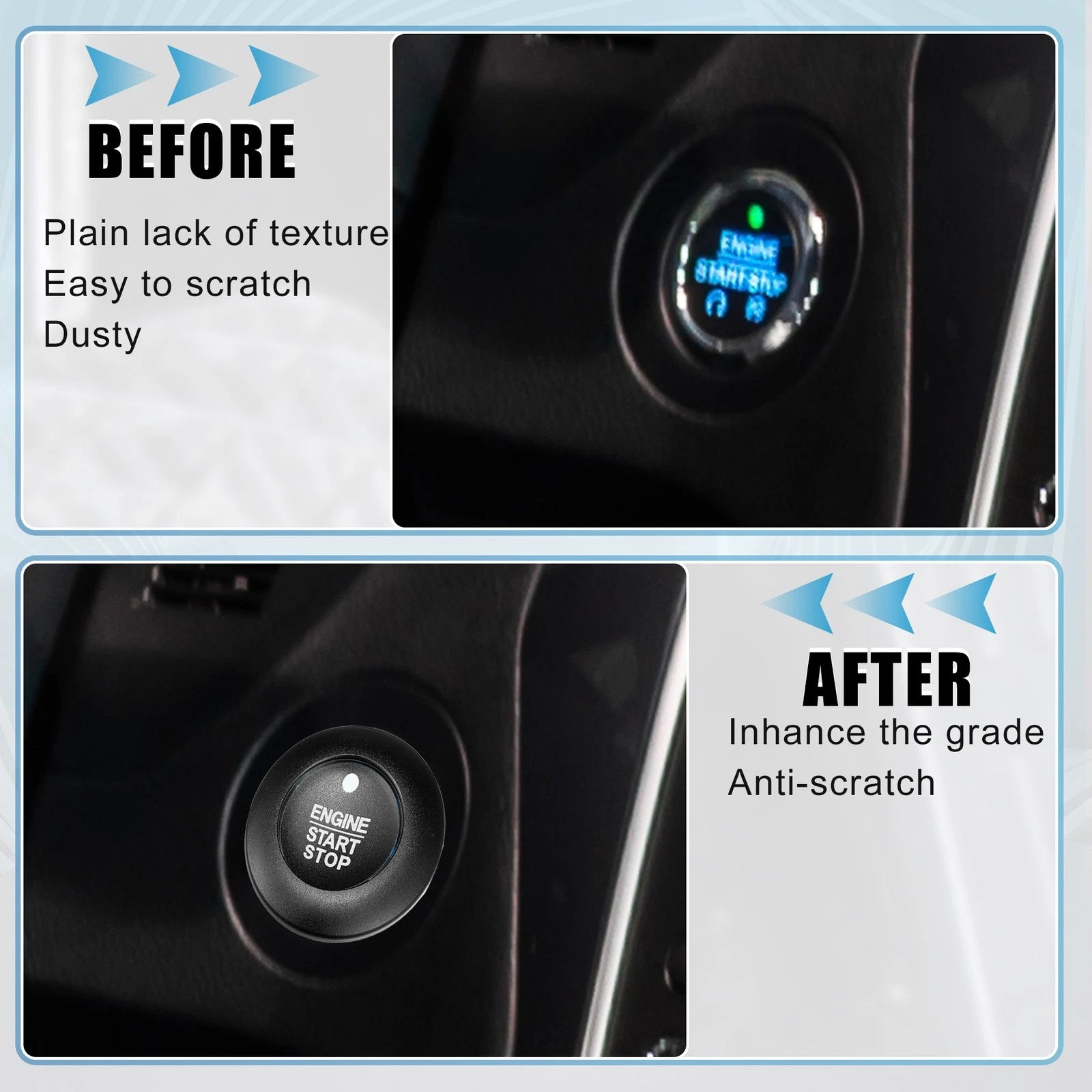 Start Stop Button Cover Kit for Ford Explorer Hybrid (2011–2023) 723115121223