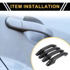 Set of 4 Exterior Door Handle Covers for Chevrolet Silverado 1500 (2019–2023)