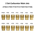 14pcs Carb Main Jets Set for Honda GX160 GX200 #102.5-#130